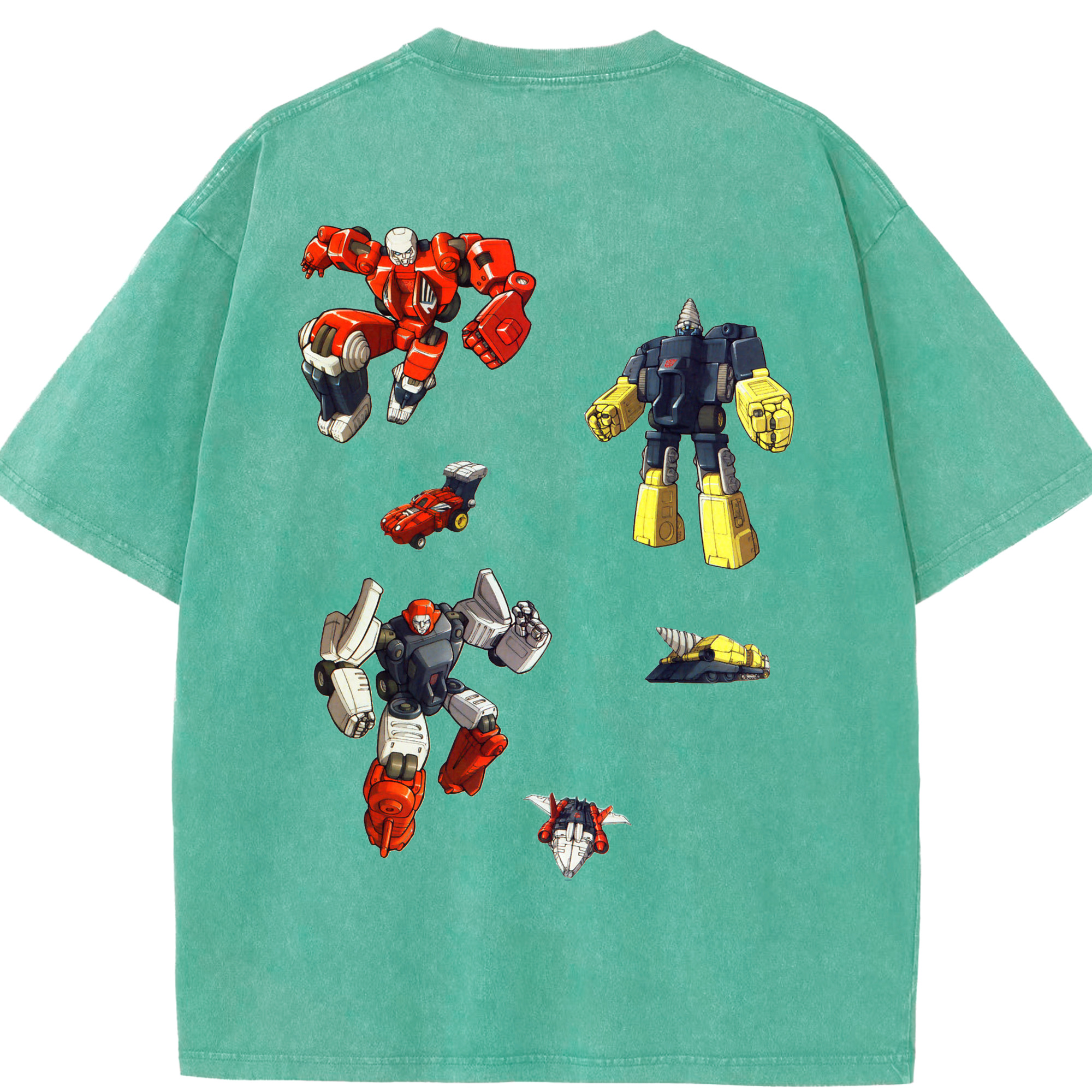 （画像用）  綿100% ヴィンテージ風 半袖Tシャツ（背面プリント）